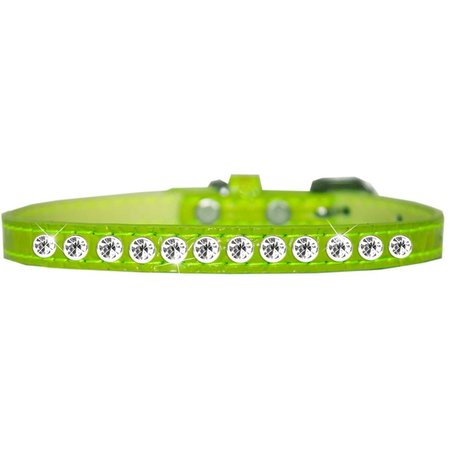 PET PAL One Row Clear Jewel Croc Dog CollarLime Green Size 12 PE770686